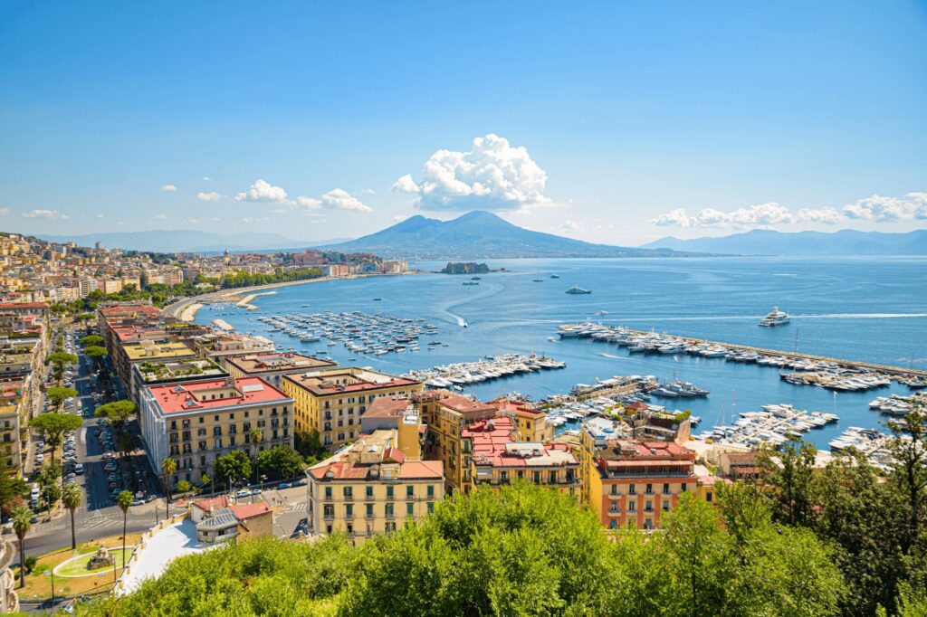 Picture of Naples, Italy and Mount Vesuvius 